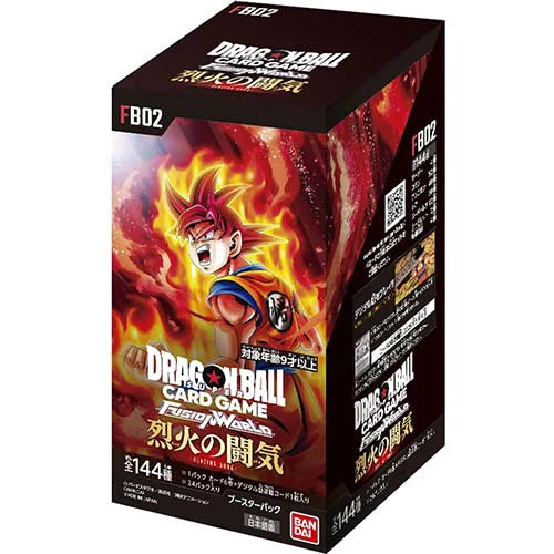 Dragon Ball Super Card Game Fusion World Blazing Aura FB02 Box jap