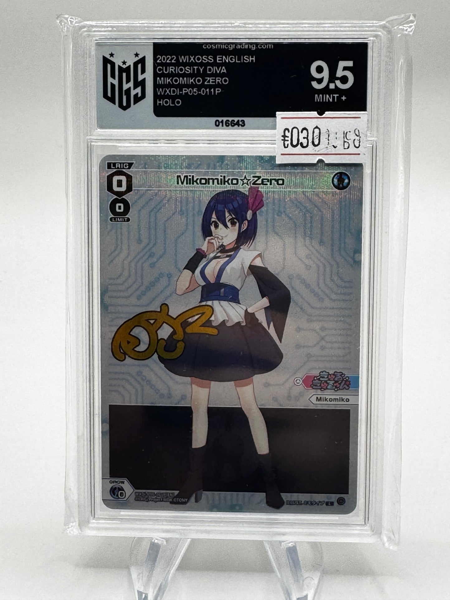 Mikomiko Zero Wixoss 011P Stemped Grade 9.5
