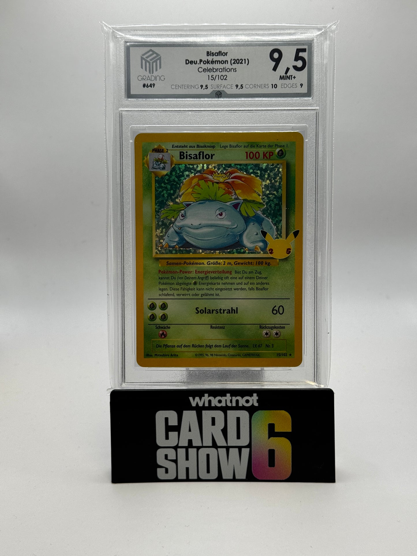 Pokemon Slap Bisaflor Celebration M3 9.5 *Preis Angebot bitte schicken*