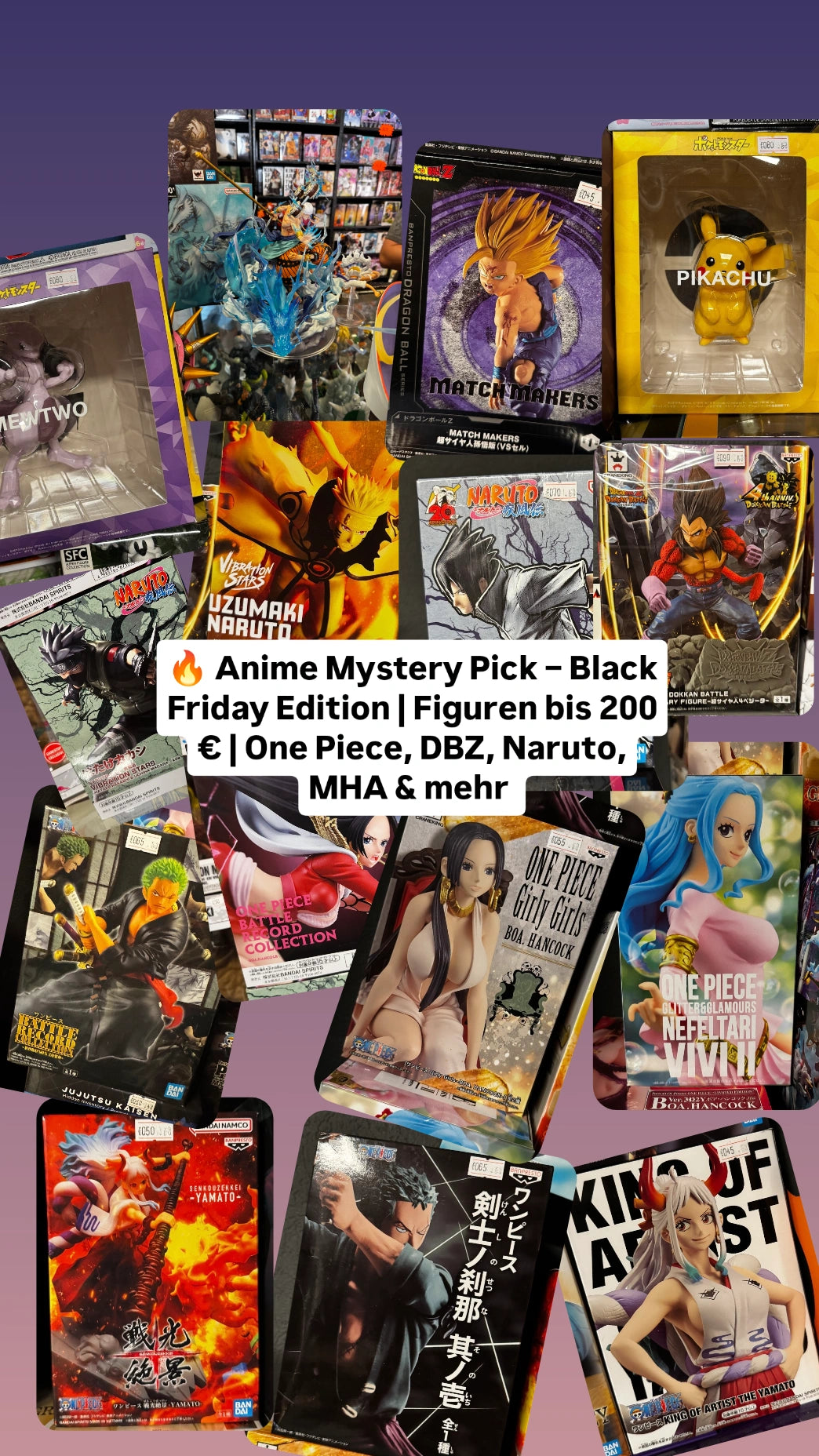 🔥 Anime Mystery Pick – Black Friday Edition | Figuren bis 200 € | One Piece, DBZ, Naruto, MHA & mehr