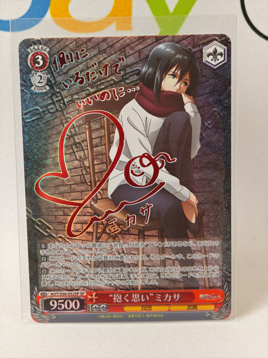 Mikasa Attack on Titan Weiß Schwarz AOT/S50-052SP SP JP