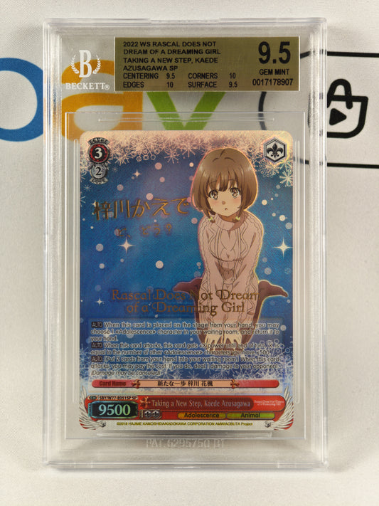 AZUSAGAWA DREAM OF A DREAMING GIRL Weiß Schwarz SP Beckett 9,5 Eng