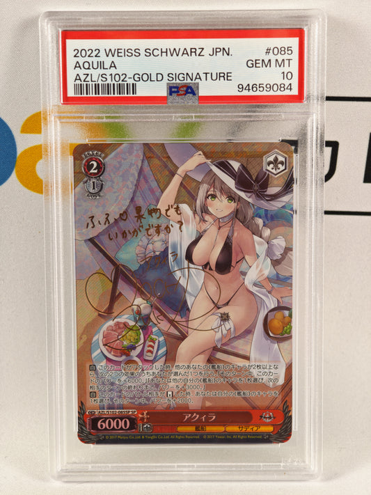 AQUILA  WEISS SCHWARZ AZL/S102-085SP SP PSA 10 JP
