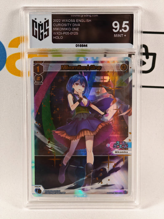 MIKOMIKO ONE WIXOSS CURIOSITY DIVA WXDI-P05-012S CGS 9,5 Eng