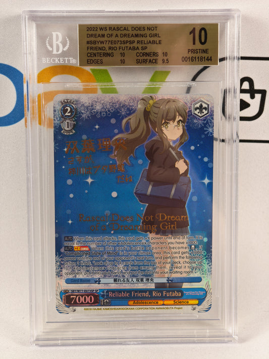 Rio Dream of a dreaming Girl Weiß Schwarz SBY/W77-E073SP SP Beckett 10 Eng
