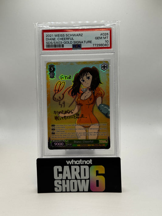 Weiss Schwarz Slap Diane 7DS Gold Signature PSA 10 *Preis Angebot bitte schicken*
