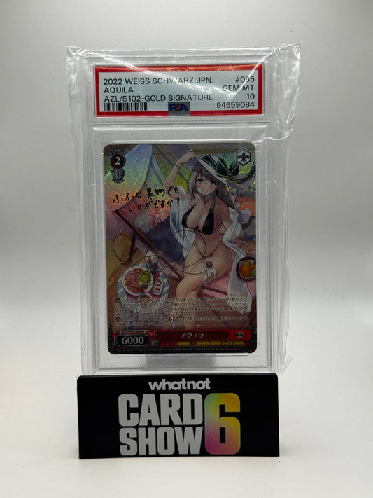 Weiss Schwarz Slap Aquila Gold Signature PSA 10