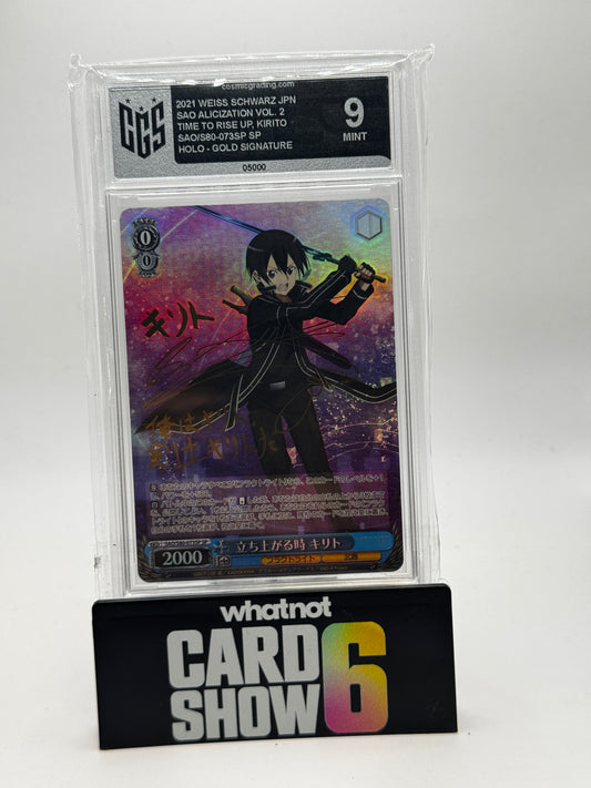 Weiss Schwarz Slap Kirito Gold Signature CGS 9 *Preis Angebot bitte schicken*