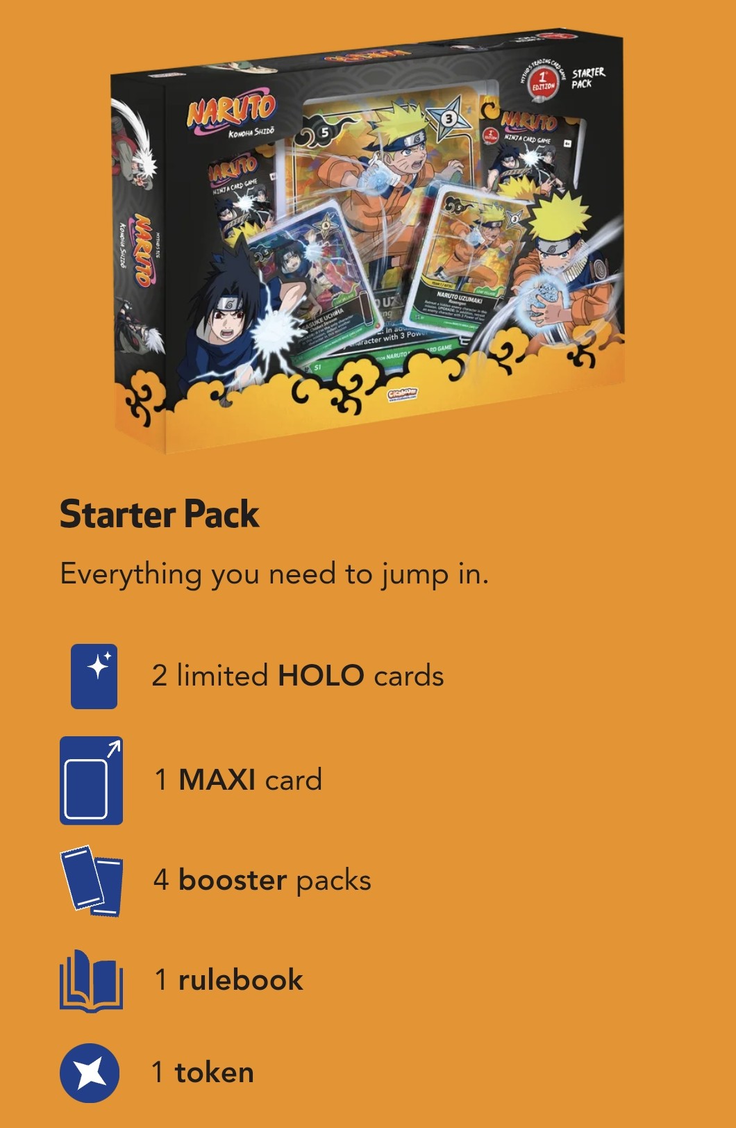 Special Pack Naruto Mythos TCG: First Edition Konoha Shidō Set