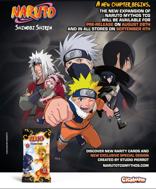 *Vorbestellung* Naruto Mythos TCG – SET 2 SHINOBI SHIREN, 1st edition Display 24 booster packs
