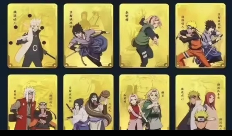 Naruto 20th Anniversary Gold Collector Set – 3 Goldkarten + Ordner